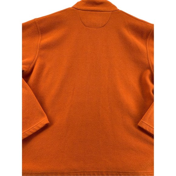 DUCK HEAD Shirt Men's Long Sleeve 1/4 Zip Sweatshirt Orange Size Extra Large - Picture 4 of 12